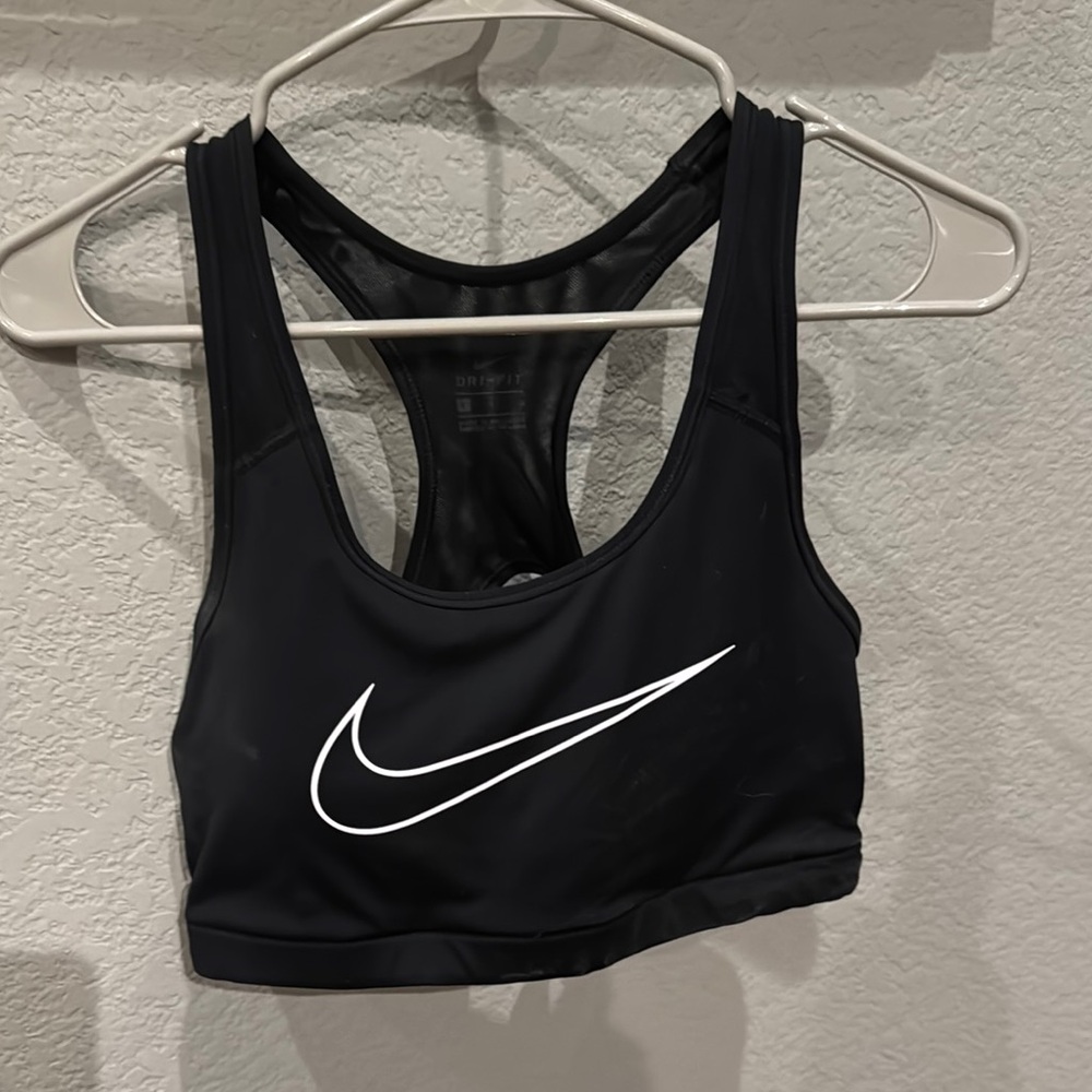 Nike Black Sports Bra with Racerback Design